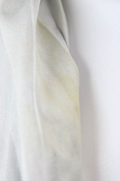 Journelle Women Basic Silk Collared Short Sleeve Pajama Top White Size S