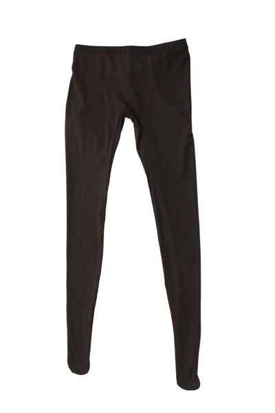 KHY Women Ankle Leggings Black Polyester Solid Size XS