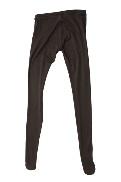 KHY Women Ankle Leggings Black Polyester Solid Size XS