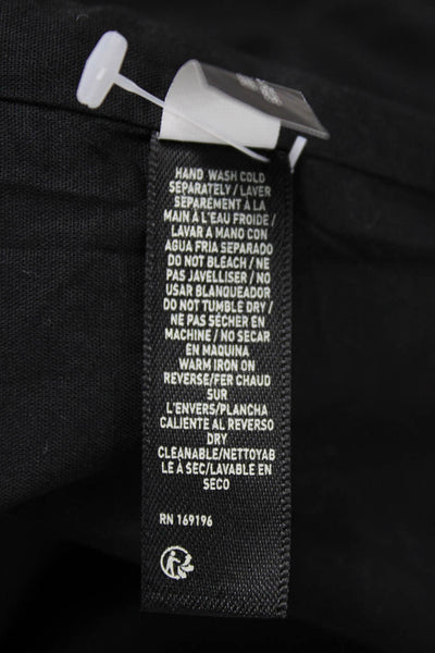 KHY Womens Capri Pants Black Cotton Blend Zip Size 0