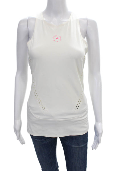 Adidas by Stella McCartney Women High Neck Sleeveless Tank White Size L