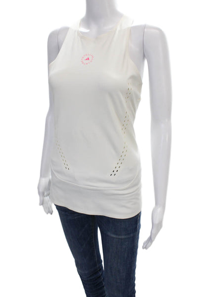 Adidas by Stella McCartney Women High Neck Sleeveless Tank White Size L
