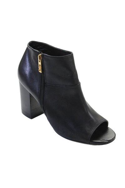 Cole Haan Grand.OS Womens Leather Open Toe Ankle Boots Black Size 8.5 B