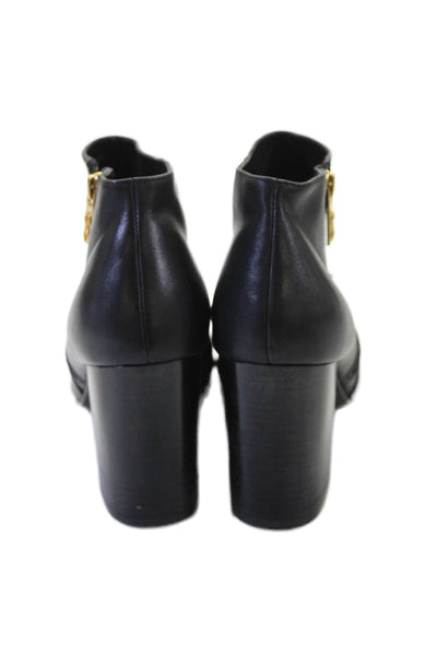 Cole Haan Grand.OS Womens Leather Open Toe Ankle Boots Black Size 8.5 B