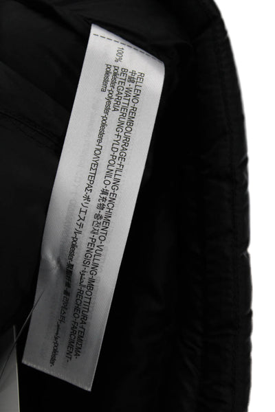 Zara Womens Puffer Jacket Black Zip Polyamide Sleeveless Size S