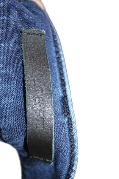 Joes Mens Straight Jeans Blue Button Cotton Size 33