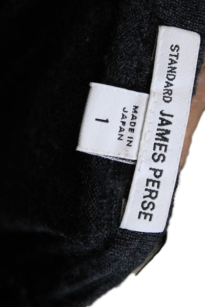 Standard James Perse Mens Wool Striped Crewneck Pullover Gray Size 10XL