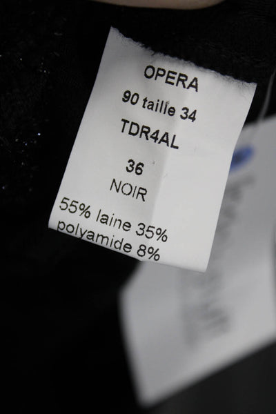 Lil Pour Lautre Women Fit & Flare Black Dress Knee Length Size 36