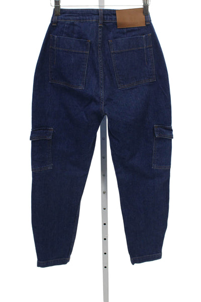 Derek Lam 10 Crosby Women Tapered Jeans Blue High Rise Cotton Size 23