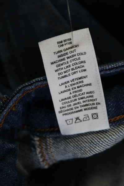 Derek Lam 10 Crosby Women Tapered Jeans Blue High Rise Cotton Size 23