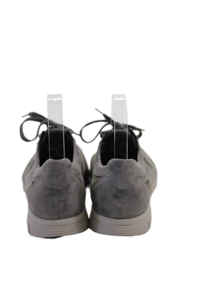 Mephisto Womens Suede Lace Up Low Top Sneakers Grey Size 9