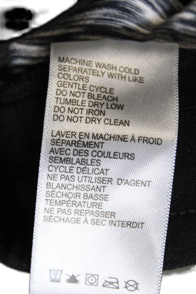 Blanc Noir Women Multicolor Striped Nylon Drawstring Jogger Pants Size S