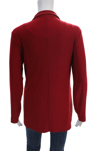 Sympli Womens Collared Red Top Set Polyester Size 14