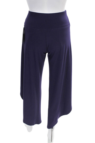 Sympli Women Purple Geometric V-Neck Polyester Outfit Set 3/4 Sleeve Size 2