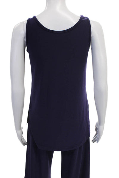 Sympli Womens Outfit Set Purple V-Neck 3/4 Sleeve Polyester Size 14