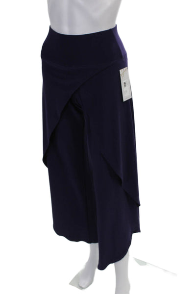 Sympli Women Outfit Set Purple V Neck Geometric 3/4 Sleeve Size 4