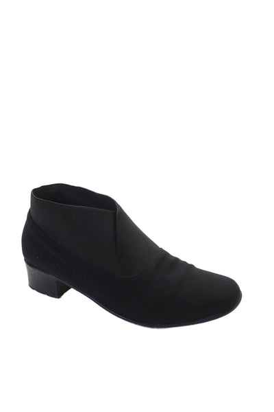 Sesto Meucci Womens Stretch Inset Yates Ankle Boots Black Size 10 Wide