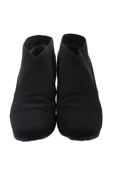Sesto Meucci Womens Stretch Inset Yates Ankle Boots Black Size 10 Wide