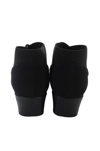 Sesto Meucci Womens Stretch Inset Yates Ankle Boots Black Size 10 Wide