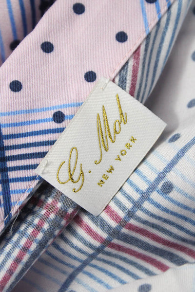 G. Mol New York Women Plaid Maxi Dress Collared Tie Short Sleeve Size 2
