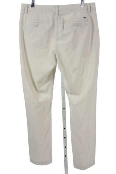 Vineyard Vines Mens Chino Pants Beige Polyester Button Size 33