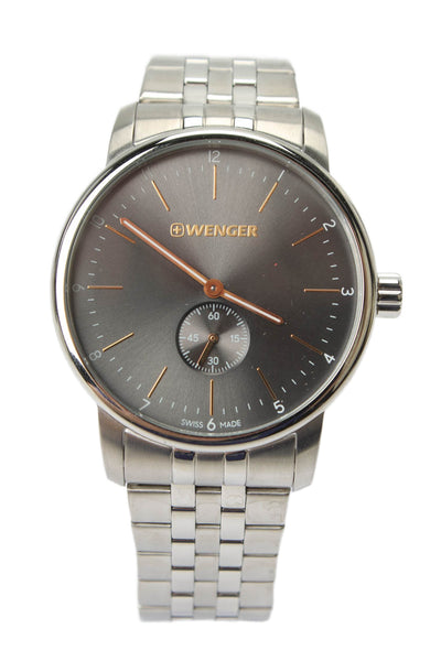 Wenger Mens Stainless Steel Urban Petit Classic 01.1741.106 Quartz Watch 42mm