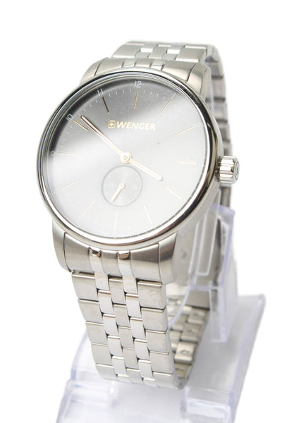 Wenger Mens Stainless Steel Urban Petit Classic 01.1741.106 Quartz Watch 42mm