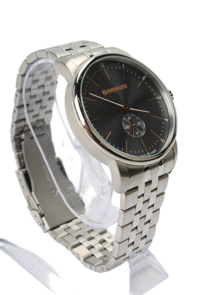 Wenger Mens Stainless Steel Urban Petit Classic 01.1741.106 Quartz Watch 42mm