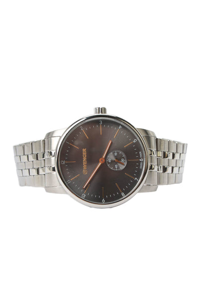 Wenger Mens Stainless Steel Urban Petit Classic 01.1741.106 Quartz Watch 42mm