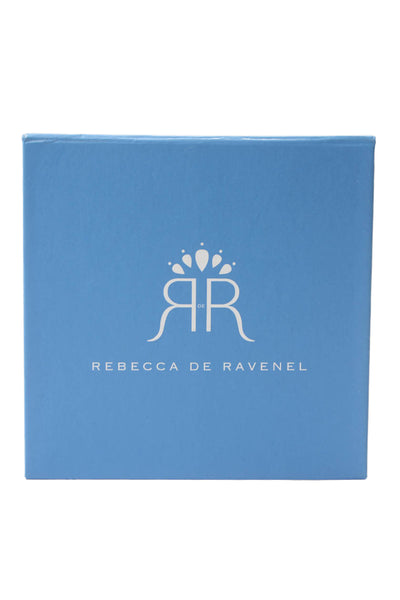 Rebecca de Ravenel Womens Gold Tone Blue Silk Cord 3 Drop ClipOn Earrings