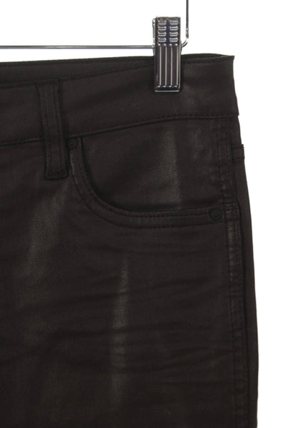 KUT from the Kloth Womens Ankle Jeans Black Modal High Rise Size 4