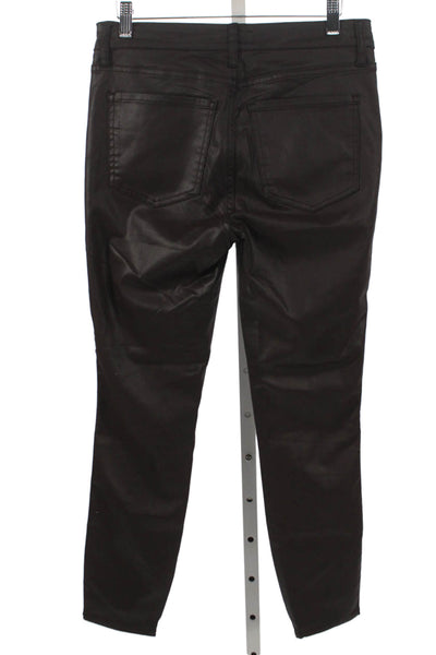 KUT from the Kloth Womens Ankle Jeans Black Modal High Rise Size 4