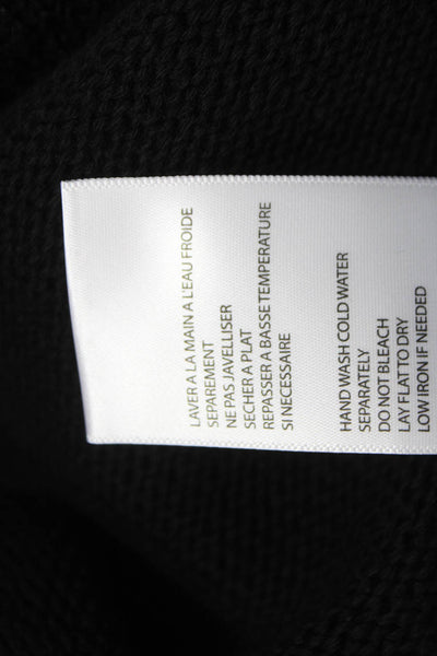 Designer Womens Basic Sleeveless V-Neck Cotton Tank Black Size XL