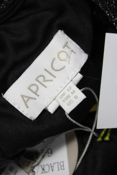 Apricot Women Black Maxi Long Sleeve Dress Size M