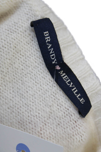 Brandy Melville Women Ivory Wool Pullover Sweater Size One Size