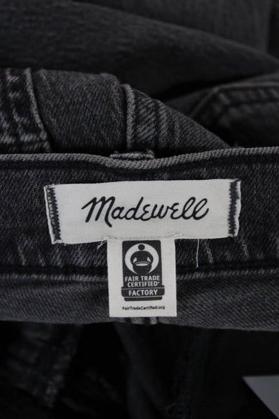 Madewell Womens Cropped Gray Mid Rise Jeans Cotton Blend Size 27