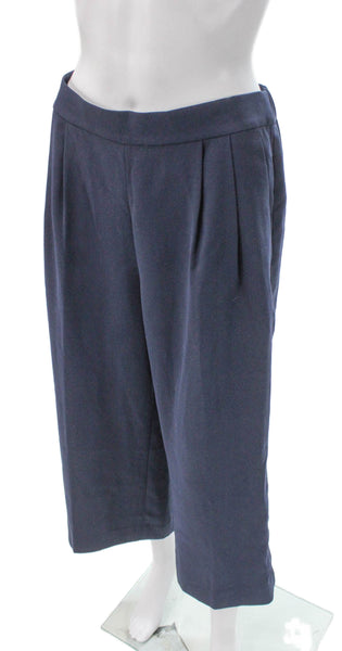 J Crew Womens Cropped Pull On Polyester Solid Pants Size 4