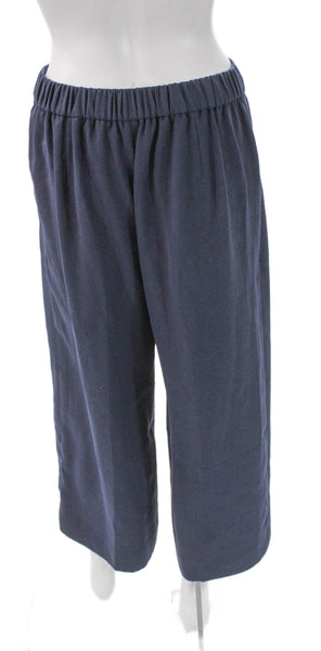 J Crew Womens Cropped Pull On Polyester Solid Pants Size 4