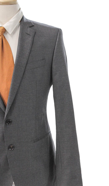 Boss Hugo Boss Men Gray Check Viscose Blazer Button Size 42