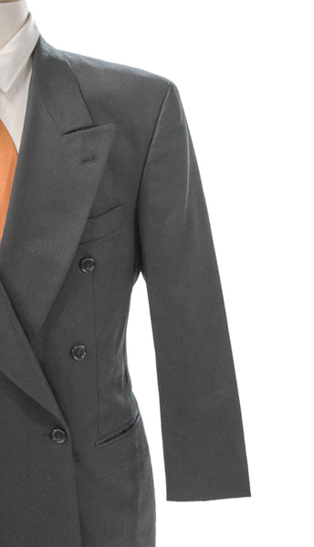 Boss Hugo Boss Mens Gray Blazer Button Solid Size 42