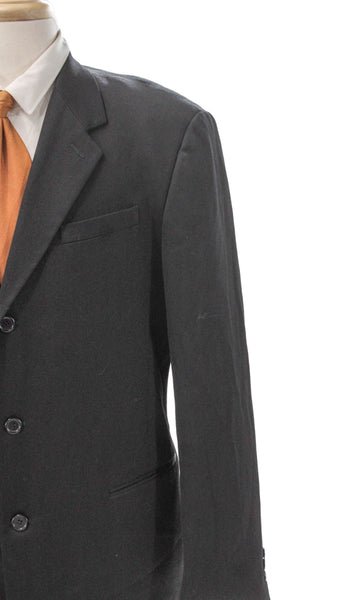 Donna Karan Signature Mens Black Wool Blazer Size 48
