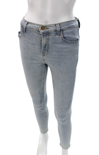 J Brand Womens Skinny Jeans Blue High Rise Cotton Size 25