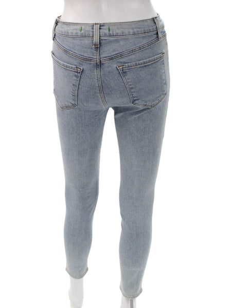 J Brand Womens Skinny Jeans Blue High Rise Cotton Size 25