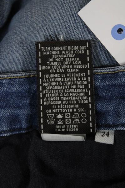 7 For All Mankind Women Skinny Blue Jeans Size 24