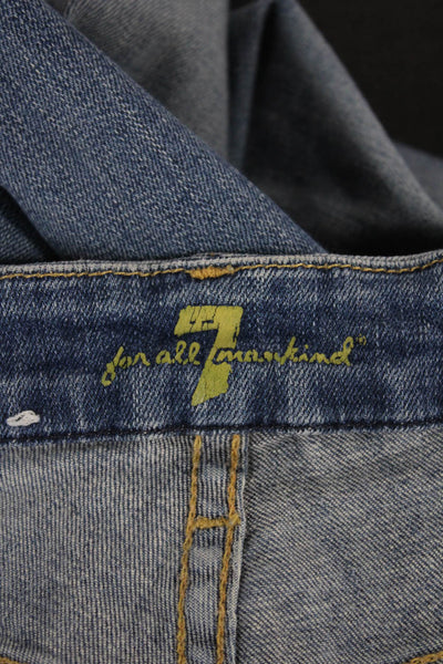 7 For All Mankind Women Skinny Blue Jeans Size 24