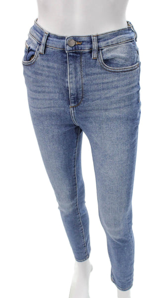 DL1961 Women Skinny Blue Jeans High Rise Button Fly Size 26