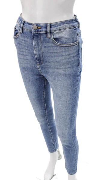 DL1961 Women Skinny Blue Jeans High Rise Button Fly Size 26