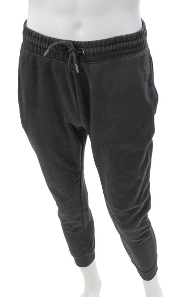 Topman Mens Gray Cotton Jogger Pants Drawstring Solid Size M