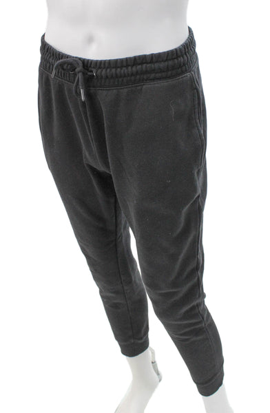 Topman Mens Gray Cotton Jogger Pants Drawstring Solid Size M
