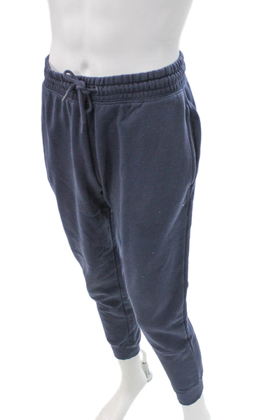 Topman Mens Blue Cotton Jogger Pants Drawstring Size M